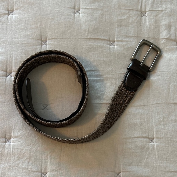 Men's Brown tweed woven belt - Picture 1 of 5